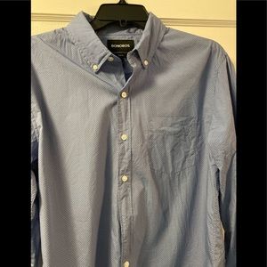 New Bonobos L Slim Blue Mini Dot L/S Button Down